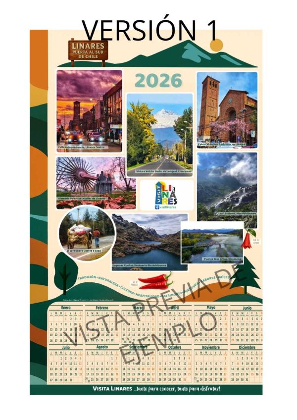 Calendario 2026 Visita Linares – Patrimonio Natural y Cultural